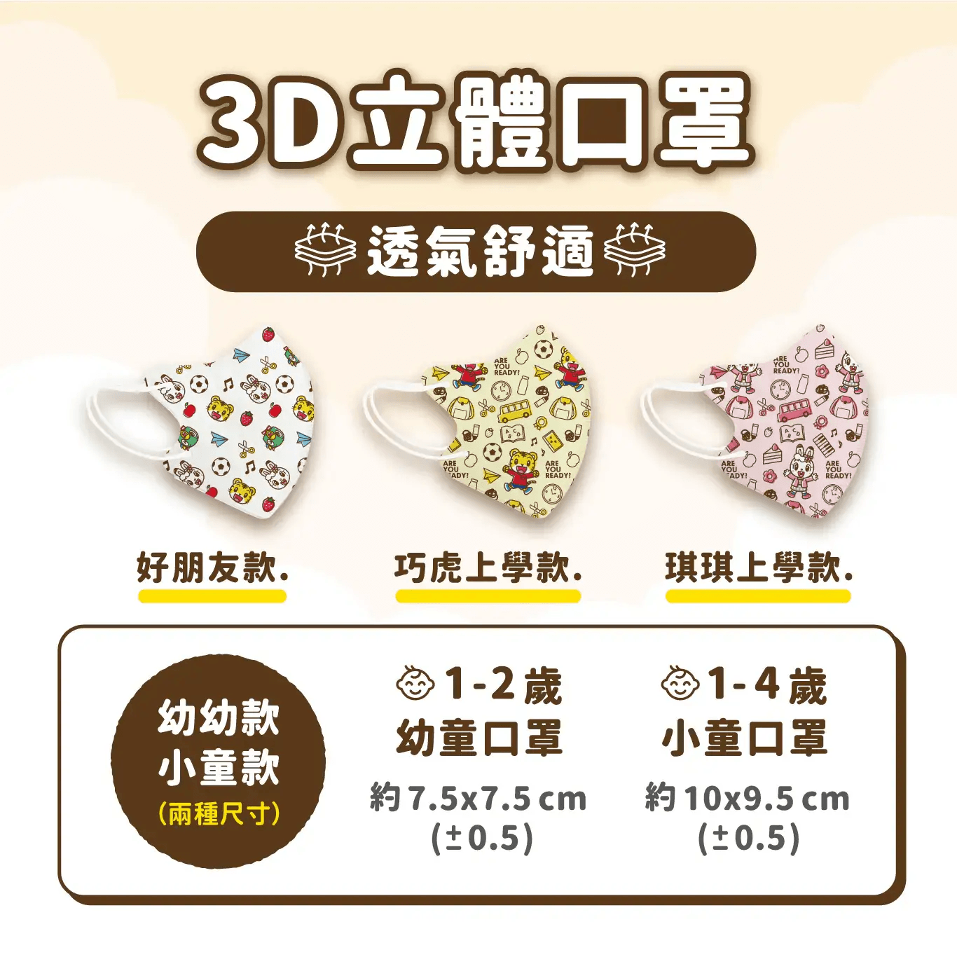 藥師健 巧虎聯名立體醫療口罩